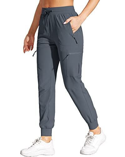 RlaGed Women's Lounge Cargo Hiking Pants Lightweight Joggers Quick